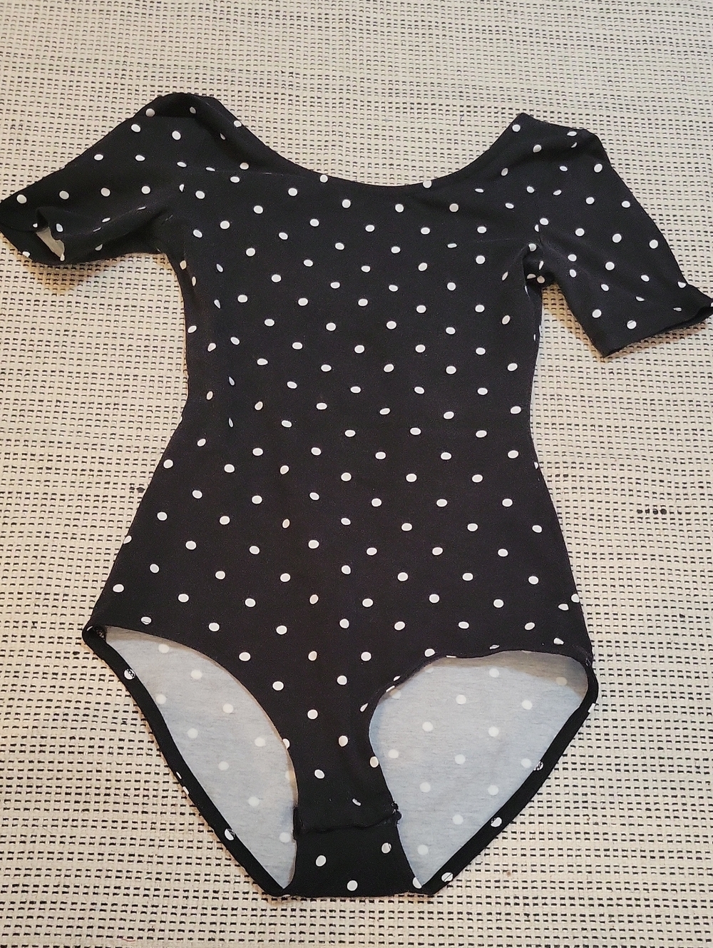 H&M Black and White Polka Dot Women’s Bodysuit XS